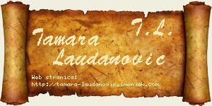 Tamara Laudanović vizit kartica